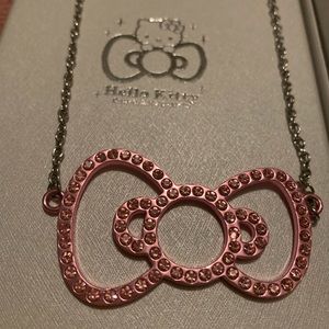 Hello kitty bow necklace